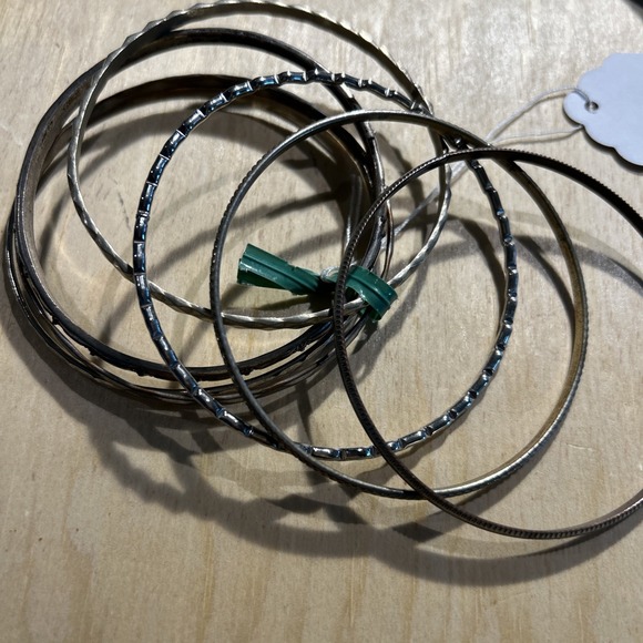 Vintage Metal  Bangle Bracelet Lot # 144 Mixed Tone‎ Bracelets - Picture 5 of 6